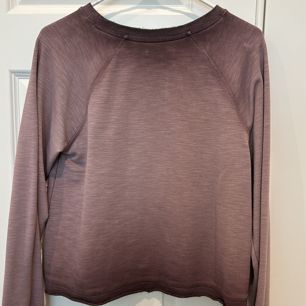 Anthropologie Saturday Sunday Smart Mouth Cropped Sweatshirt Size Small - Picture 7 of 16